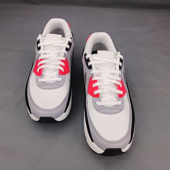 Nike Air Max 90 LV8 Woman's Shoes Summit White Grey Black FD4328 101 Sizes 7-9 - Picture 3 of 9